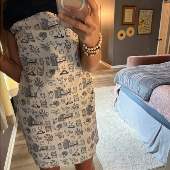 Clover + Bee Auburn print yoke tie dress - Picture 11 of 11